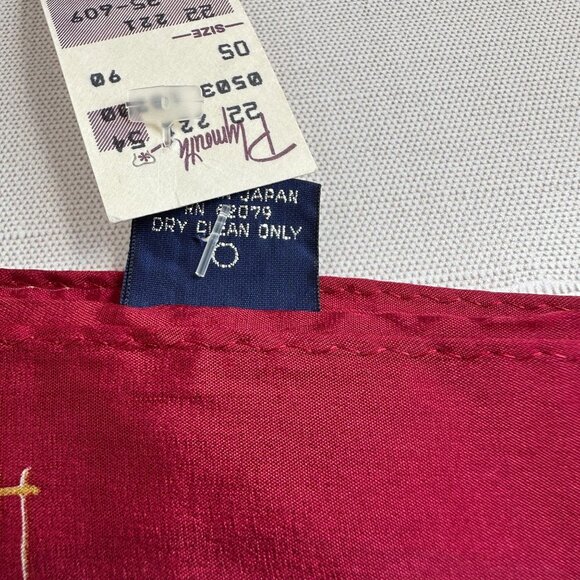 Honey NWT Silk Scarf 30x30 Baroque Gold Red Blue - Picture 3 of 10